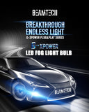 BEAMTECH H11 LED Fog Light Bulbs, G-XPower Chips H8 H9 Light Bulb 20000LM 100W 6500K Plug and Play LED Bulbs, Pack of 2